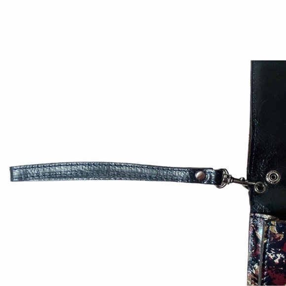 Patricia Nash "Scarlet Bloom" Leather Apricale Crossbody Bag With Dust Bag - Picture 10 of 16